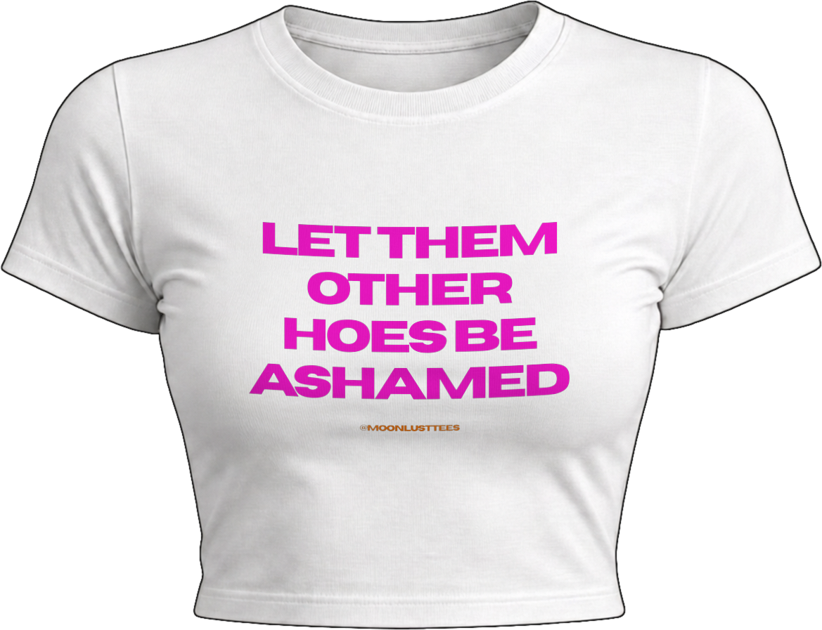 ASHAMED baby tee